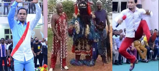 Native Doctor and Villagers perform Rituals against Prophet Odumeje at Izuogu shrine