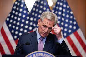 US House Speaker Kevin McCarthy has been  voted out of office